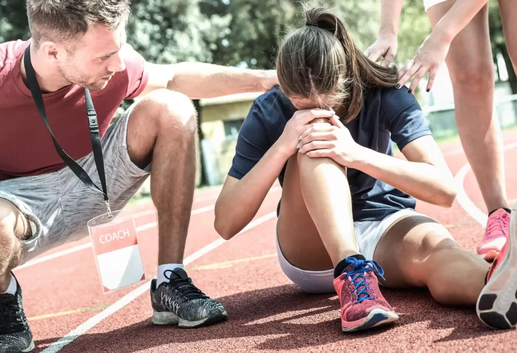 Injured Young Female Athlete