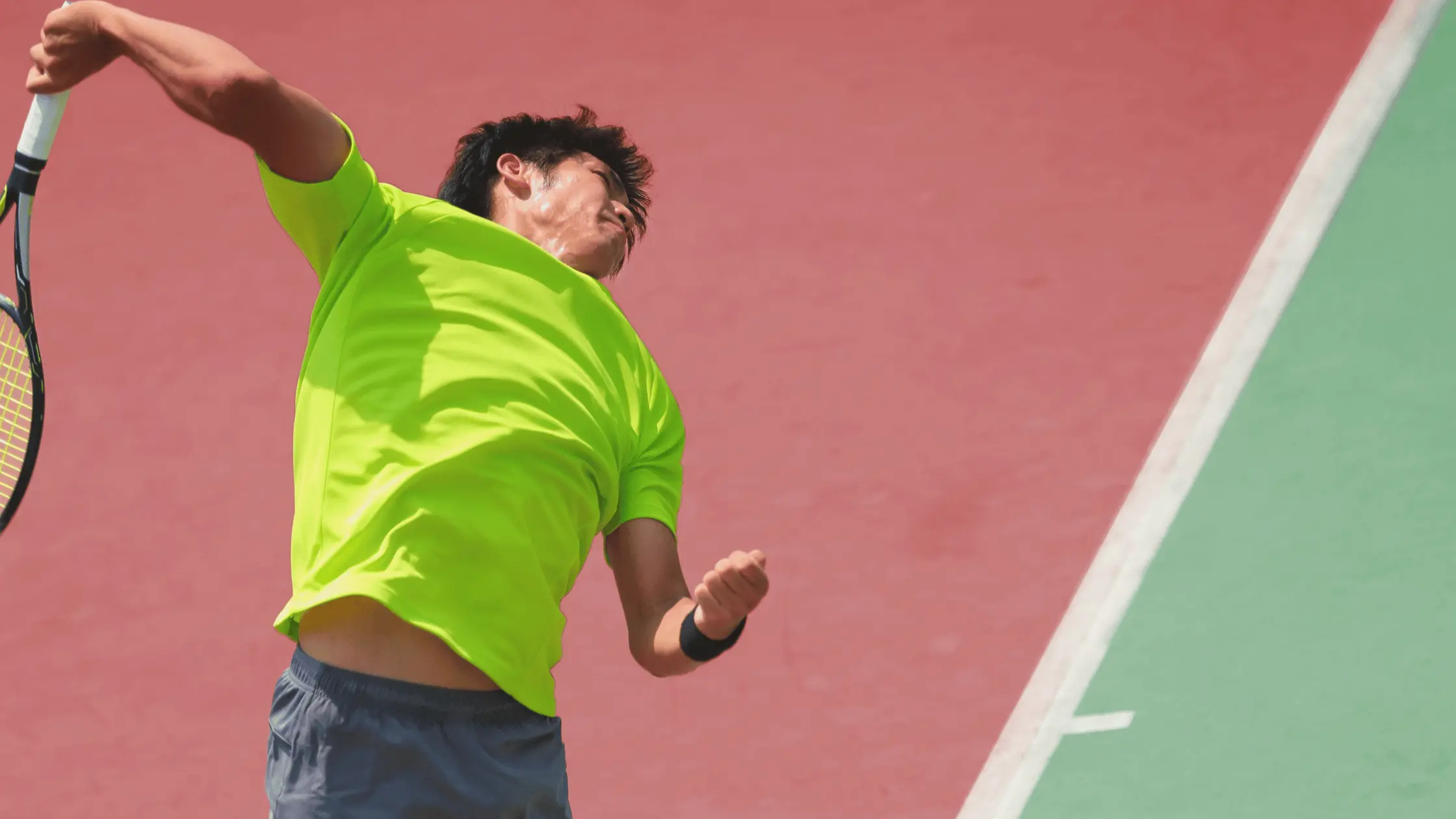 Little Leaguers Shoulder Tennis